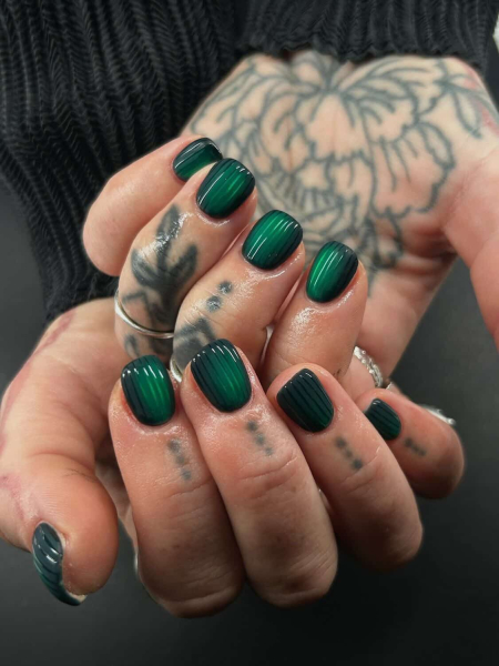 Ribbed Glass Nails Trend